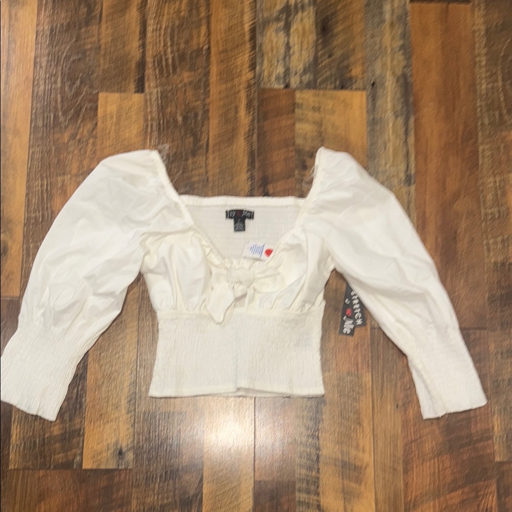 Elegant White crop Top